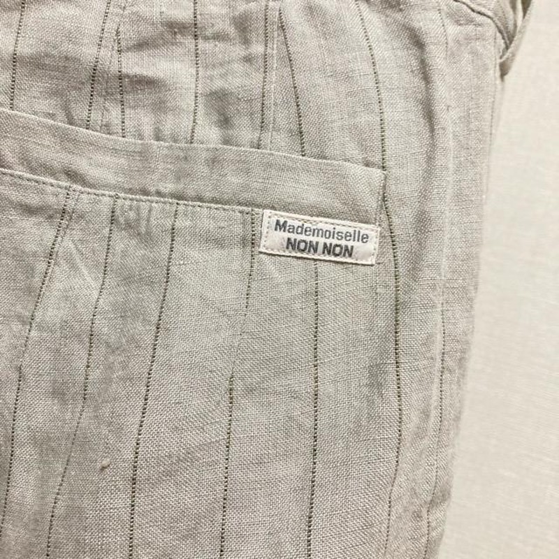 snc マドモアゼルノンノン MademoiselleNONNON パンツ 38 グレー系