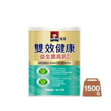 桂格 雙效健康益生菌高鈣奶粉1500g