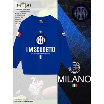 國際米蘭隊勞塔羅國米足球迷服圓領衛衣男女兒童裝學生款寶寶長袖
