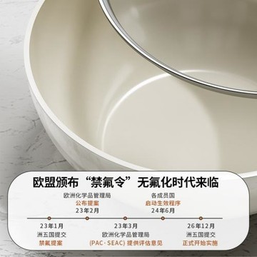 品牌款一人食陶瓷涂層小炒鍋多功能陶瓷鍋0氟涂層平底鍋通用爐灶