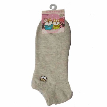 【柴語錄】刺繡毛巾底船襪-多色可選