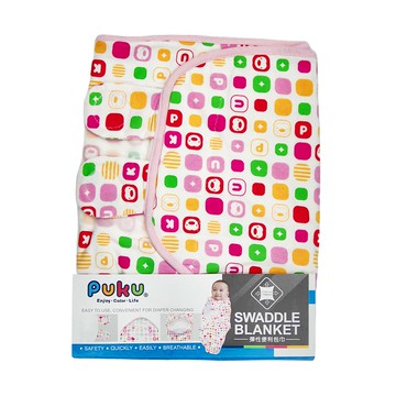 PUKU 藍色企鵝 彈性便利包巾  安全舒適透氣  粉紅色