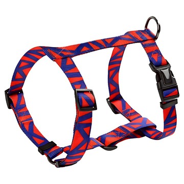 摩達客 犬用背心式 防暴衝 工字胸背帶 中大型犬適用  1個  紅藍款  S