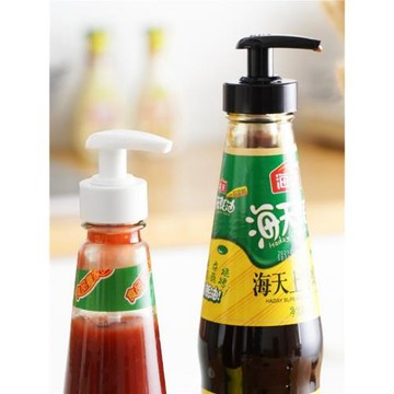 蠔油瓶壓嘴泵頭通用海天擠壓器家用耗油壺擠蠔油神器耗油瓶按壓嘴