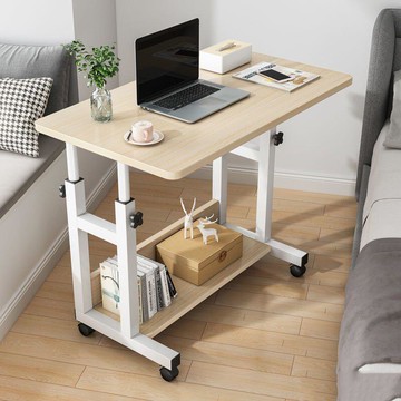 床邊桌 懶人桌 筆電桌 升降桌床邊桌可移動家用桌子臥室簡約懶人學習書桌出租屋簡易升降電腦桌