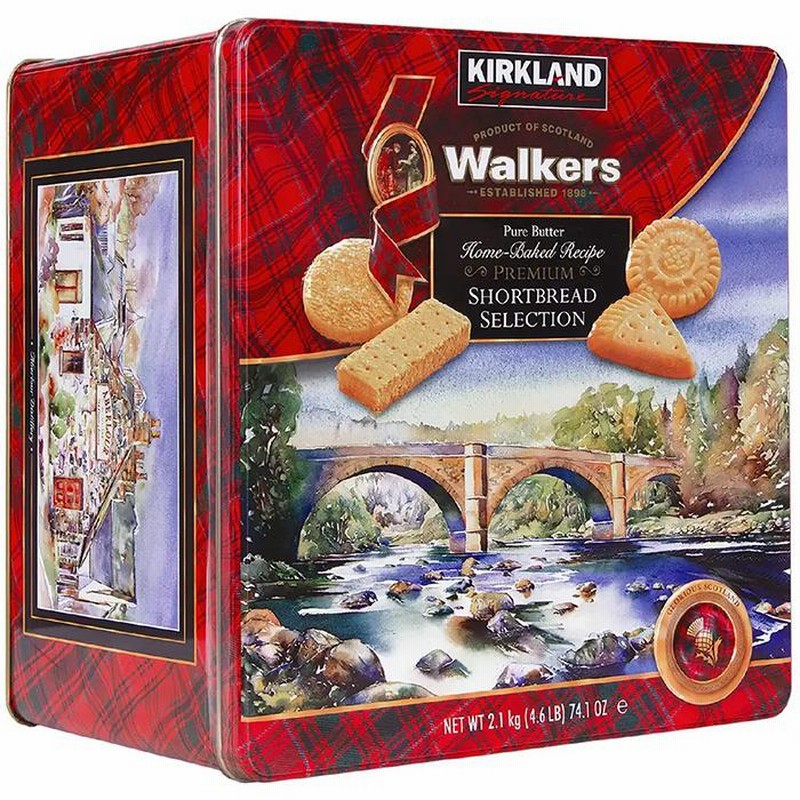 ≪2.1kg≫【Walkers × Kirkland】ウォーカーズ プレミアムショートブレッド 缶 4種アソート アソートボックス ショートブレッド【コストコ】☆送料無料☆  | LINEショッピング