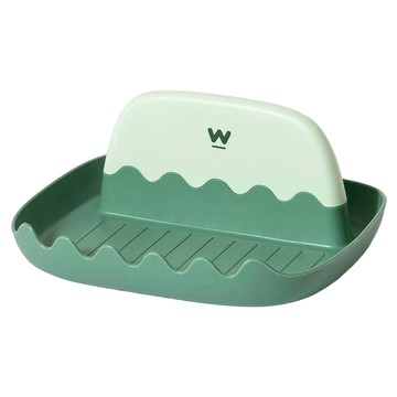 布丁風 雙色家用鍋鏟架 鍋蓋架 湯勺 筷子  綠  1個