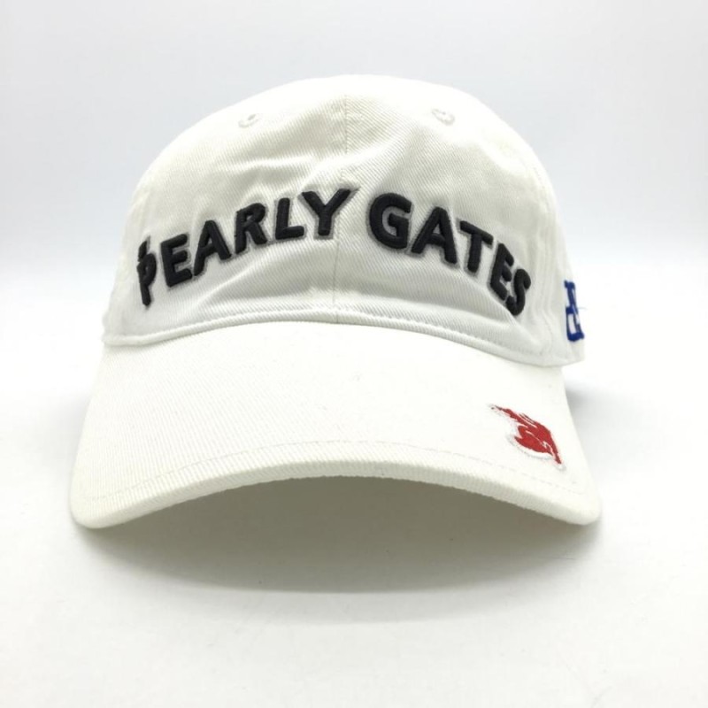 パーリーゲイツ 白色 フリーサイズ キャップ 帽子