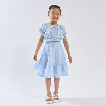 petit main 品牌旗艦店 童裝【前後皆可穿！】上衣＆荷葉層次裙套裝 【LM】【日本直接出貨】