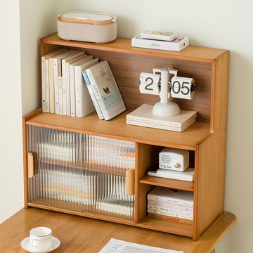 免運 桌面收納架 桌面書架置物架書柜書桌上收納兒童閱讀架辦公桌簡易客廳臥室家用-快速出貨