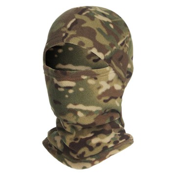 秋冬騎行面罩防風保暖一體式頭套搖粒絨加絨帽多功能運動保暖頭套【Snowbelle優選】