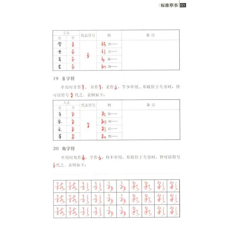 標準草書　標準草書凡例釈例検字表　中国語書道 #26631;准草#20070;　#26631;准草#20070;凡例#37322;例#26816;字表