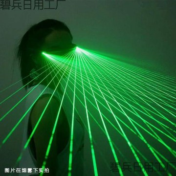 酒吧led發光眼鏡蹦迪墨鏡賽博朋克科技激光眼鏡鐳射手套表演服
