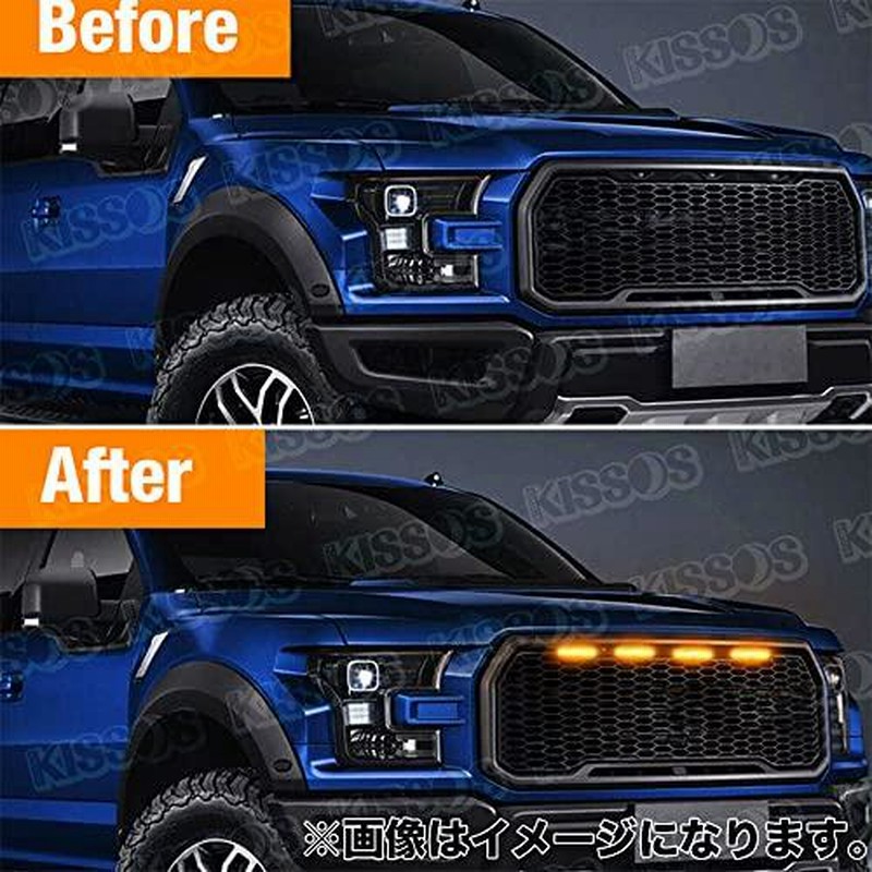 LED グリル マーカー ランプ アンバー フロントグリル カスタム