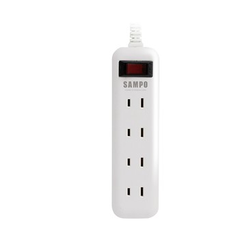 【SAMPO聲寶】1開4插轉接電源線組(延長線)｜台灣製造 6尺 EL-W14T6