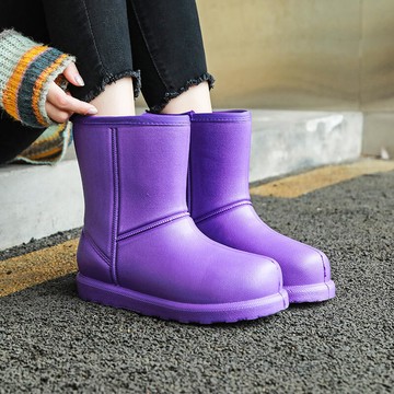 （熱門爆品）（萬人回購好評）【快速出貨】加厚加絨雨鞋 男女防水鞋 雪地靴 防滑雨鞋 廚房洗車鞋 超輕膠雨靴