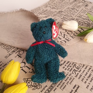 美國Ty 鈴鐺森林小熊毛絨玩偶(含掛繩)