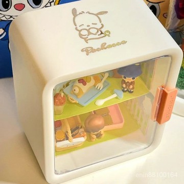 🍑優選🍑dimoo展示盒去哪兒係列盲盒收納盒一起去郊遊桌麵吧唧展示架穀子 KKD8