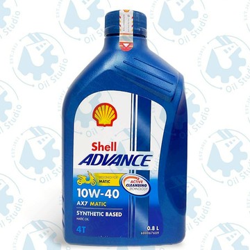 《油工坊》Shell  ADVANCE AX7 4T 10W40 0.8L MB 機車 省油 首選 SN
