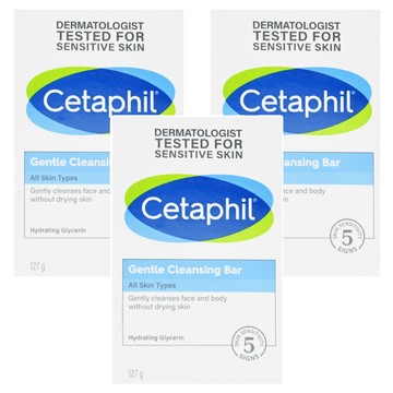Cetaphil 舒特膚 溫和潔膚凝脂  127g  3盒
