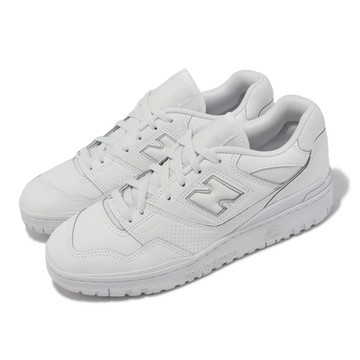 New Balance 休閒鞋 550 白 全白 男鞋 女鞋 皮革 復古 低筒 NB 紐巴倫 BB550WWW-D