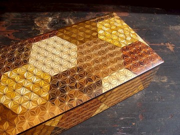 【老時光 OLD-TIME】早期二手日本寄木細工大款珠寶盒