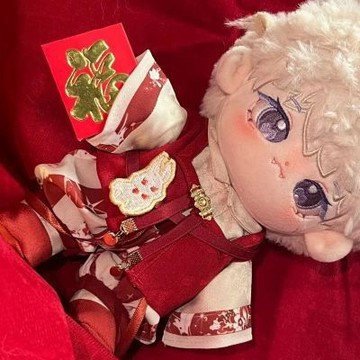 20cm娃衣 棉花娃娃衣服 漢服古風中式套裝玩偶替換服中國風花澗兔 無屬性娃衣 20公分娃衣