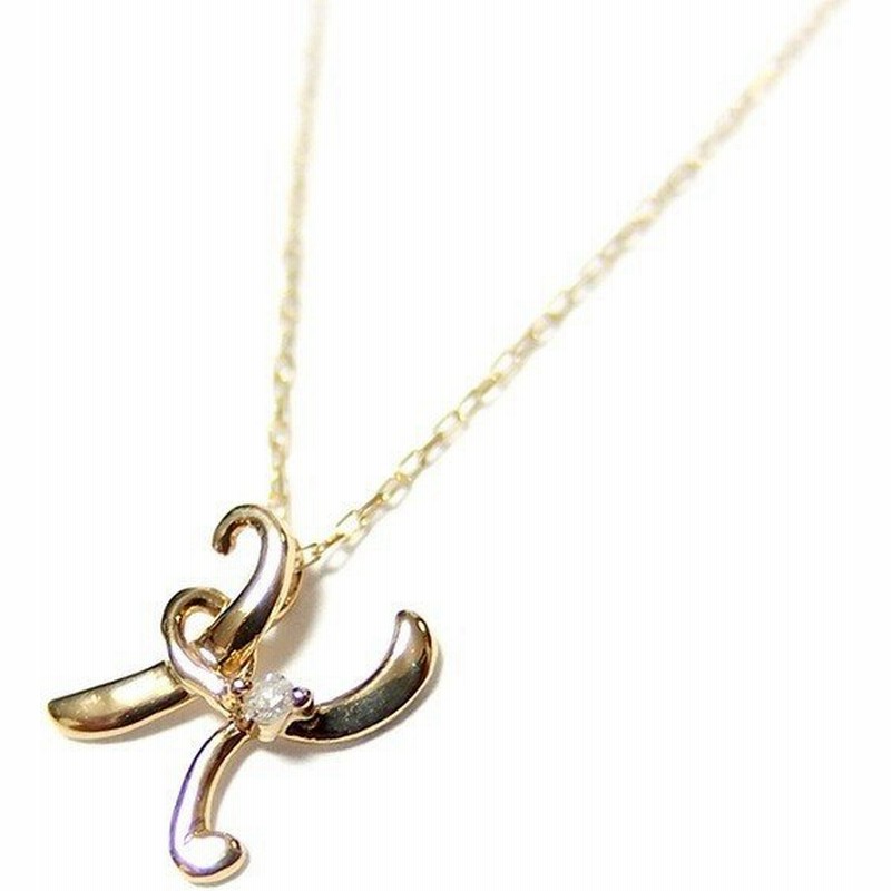 人気ブランドの ネックレス ダイヤモンド ネックレス イニシャル 一粒 ペンダント ダイヤネックレス T 文字 ゴールド K18 0 01ct レディースジュエリー アクセサリー Transcribe Me