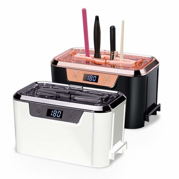 超音波清洗機旗艦版-附專利刷具清潔架 CDS-310C / 二入 黑色