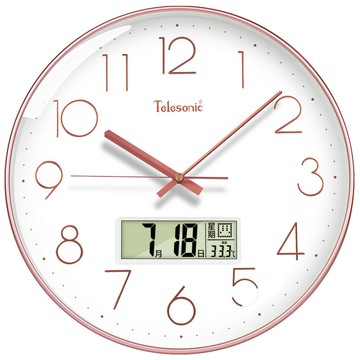 鐘表掛鐘客廳2024新款現代簡約時鐘靜音表掛墻石英鐘免打孔/掛鐘/時鐘/鐘錶/時間鐘/客廳掛鐘