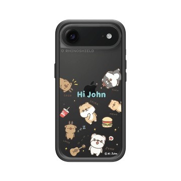 iPhone Air Mod NX -邊框背蓋組合 (相機按鈕) 黑 - 嗨小強 Hi John - 大集合