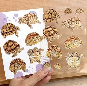 龜龜A4轉印貼+明信片