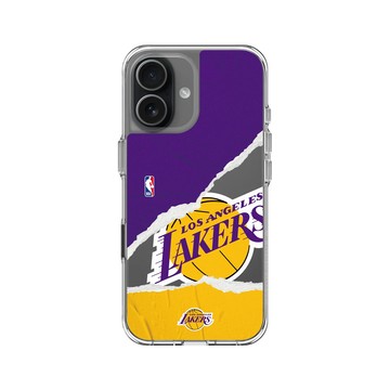 iPhone 17 Clear Case（相機按鈕） 透明 - NBA - 熱血系列-洛杉磯湖人 L.A. Lakers - Sweat and tears
