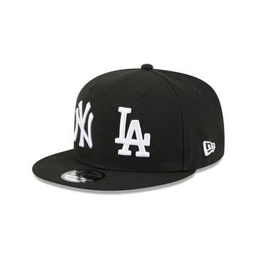 NEW ERA 男女 9FIFTY MLB TWO TEAM 洋基 & 道奇 黑 NE70891686