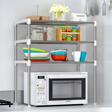 廚房置物架臺面調料架多層烤箱收納架廚房用品家用微波爐置物架子