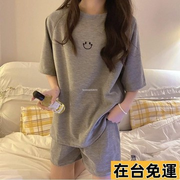 🔥台灣發出🔥 夏天睡衣 女生睡衣 日係睡衣 寬鬆睡衣 涼感睡衣 韓版睡衣女 居家服 睡衣套裝 短袖睡衣 女睡衣 家居