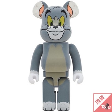 （現貨）BE@RBRICK 庫柏力克熊 TOMフロッキー  湯姆貓 植絨款 Ver. 1000％ 大娃 潮玩 玩具有毒