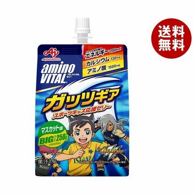 味の素 アミノバイタルゼリー ガッツギア マスカット味 250gパウチ×24本入｜ 送料無料 ゼリー飲料 マスカット スポーツ パウチ