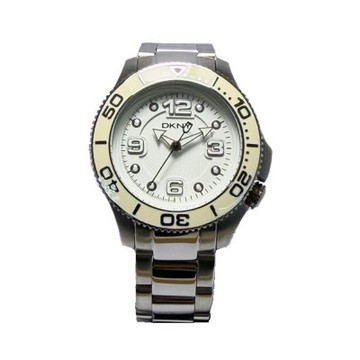 DKNY 獨愛時刻時尚腕錶-銀X白-NY4525-40mm