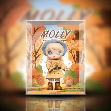 泡泡瑪特 Molly 秋日幻想粬BJD娃娃可動手辦專用展示盒