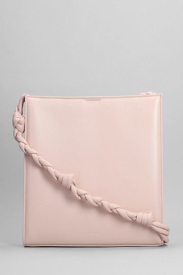 Jil Sander Pink Leather Tangle Shoulder Bag