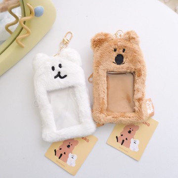 《Dinotaeng》🇰🇷矮袋鼠｜QUOKKA＆BOBO絨毛票卡包 다이노탱