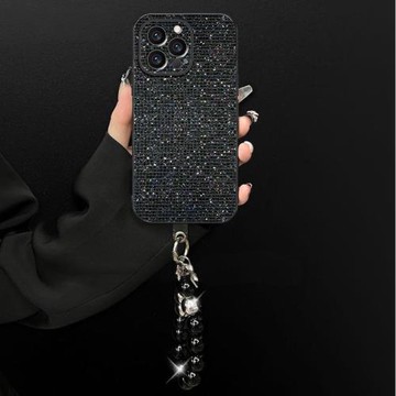 小香風閃鉆殼適用蘋果17Air手機殼新款iphone16promax保護套15plus閃鉆14女13全包12防摔11高級ins風X帶手鏈