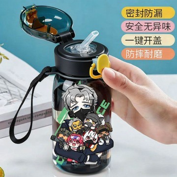 台灣發貨 三角洲行動水杯 三角洲兒童水杯 三角洲男童杯子 男孩上學專用防摔水杯 兒童吸管杯 食品級pp水杯 夏季運動水壺
