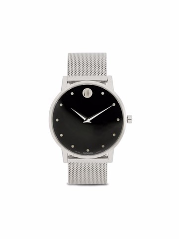 Movado - Museum Classic 40mm - unisex - glass/Sapphire/stainless steel - One Size - Silver
