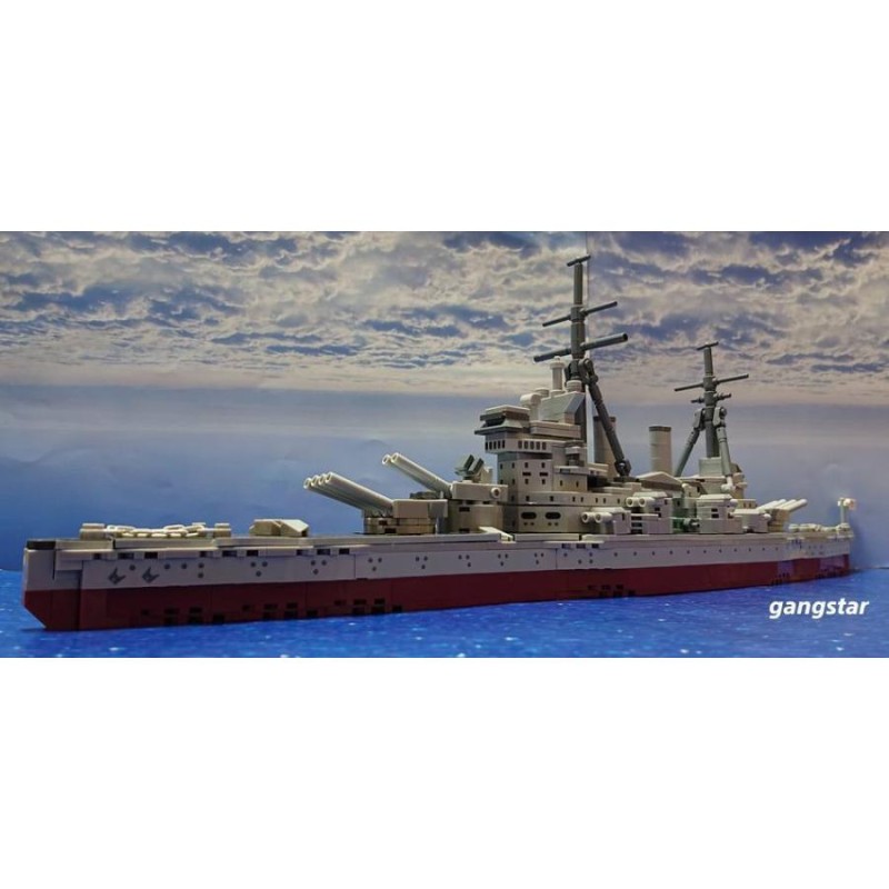 レゴ LEGO ブロック 互換 船 戦艦 イギリス キングジョージ５世級戦艦