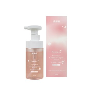 清淨海 櫻花7+貼身衣物抗菌手洗慕斯 200g(含盒)