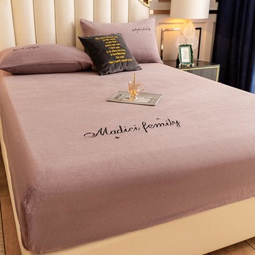 床笠 皇冠床笠單件加厚雙面水晶絨珊瑚絨床罩全包防滑席夢思床墊保護套 雙11特惠