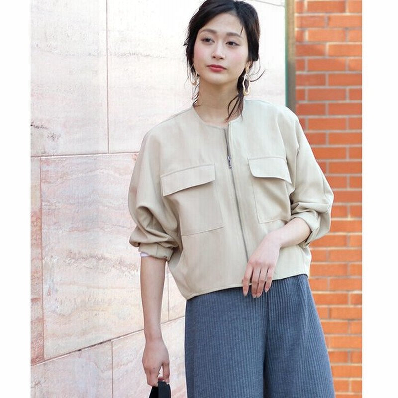 ブージュルード ワンピと合わせてトレンドコーデ Web限定 ショート丈ドルマンブルゾン 通販 Lineポイント最大0 5 Get Lineショッピング