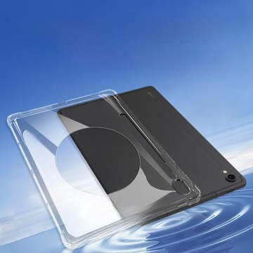 大鏤空外殼適用于三星Tab s7FE保護殼12.4英寸可裝散熱器平板電腦tab s7fe透明軟硅膠套四角氣囊防摔12.4后蓋